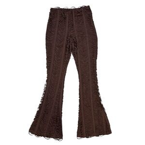 Fashion Nova Chocolate Brown Fringe Detail Pants